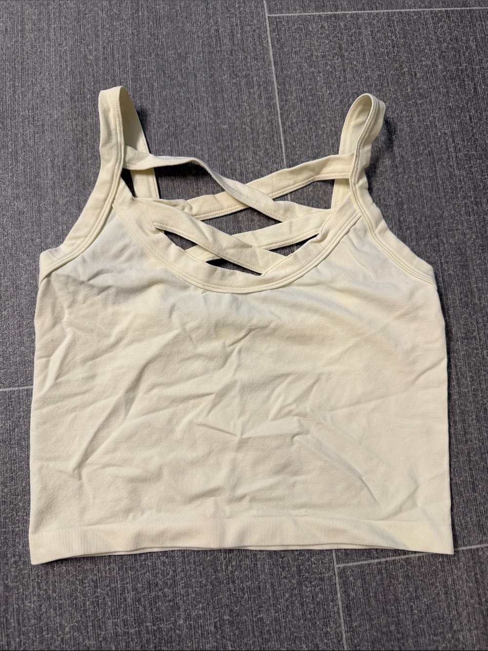 Daytrip Cream Crisscross Strap Camisole